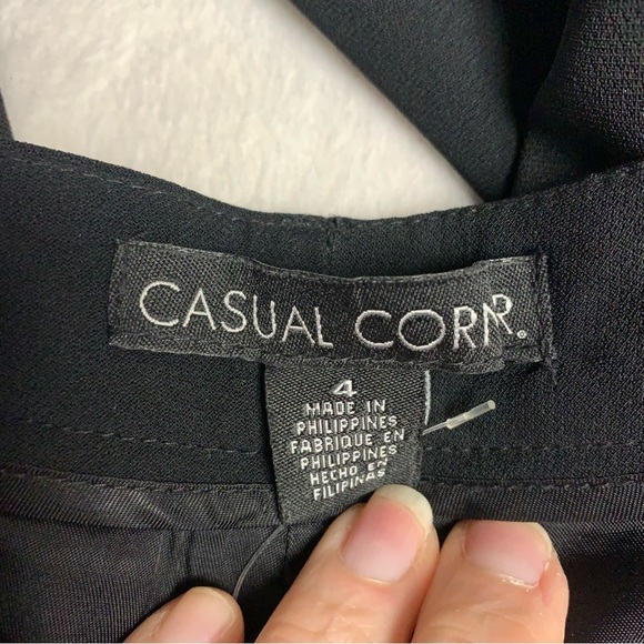 Casual Corner black slacks size 4 NWT Fully lined and great career pants - Picture 2 of 12